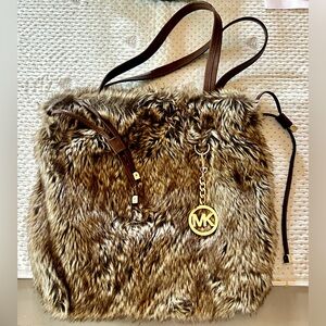 Micheal Kors Fur Tote Bag